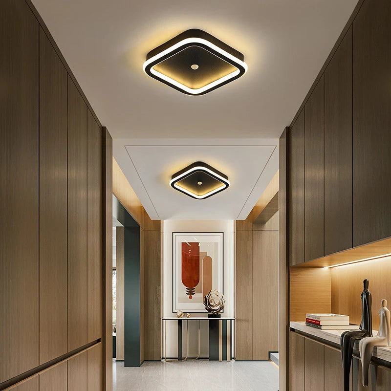 PIR Motion Sensor LED Ceiling Lamp - 220V Indoor 14W/16W Human Body Sensor LED Ceiling Lighting for Bedroom, Aisle, Corridor